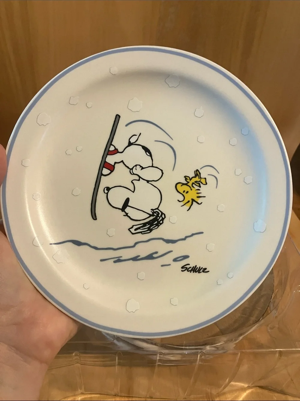 Hallmark Peanuts Porcelain Dessert Plate Set - 4 Winter Scenes